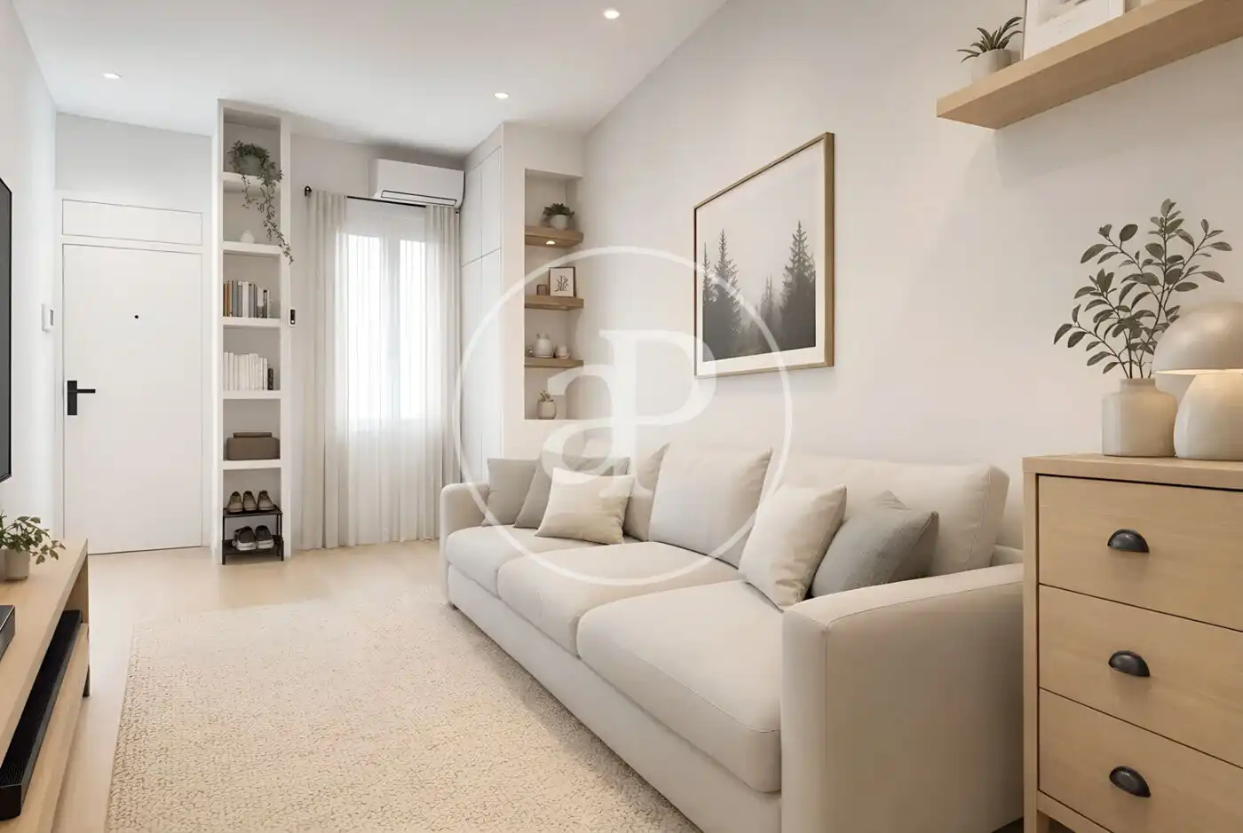 Sala d'estar de Pis en venda en Madrid amb Aire condicionat i Calefacció