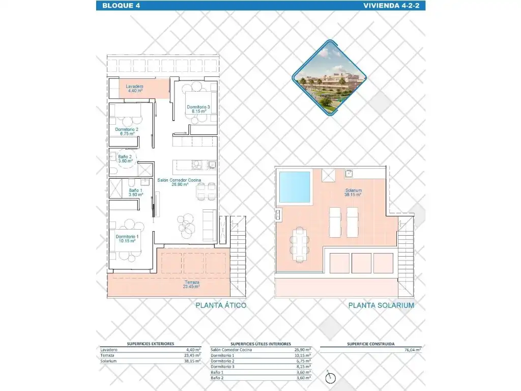Penthouse mit Pool zum Verkauf in Pilar de la Horadada ciudad, imagen 32