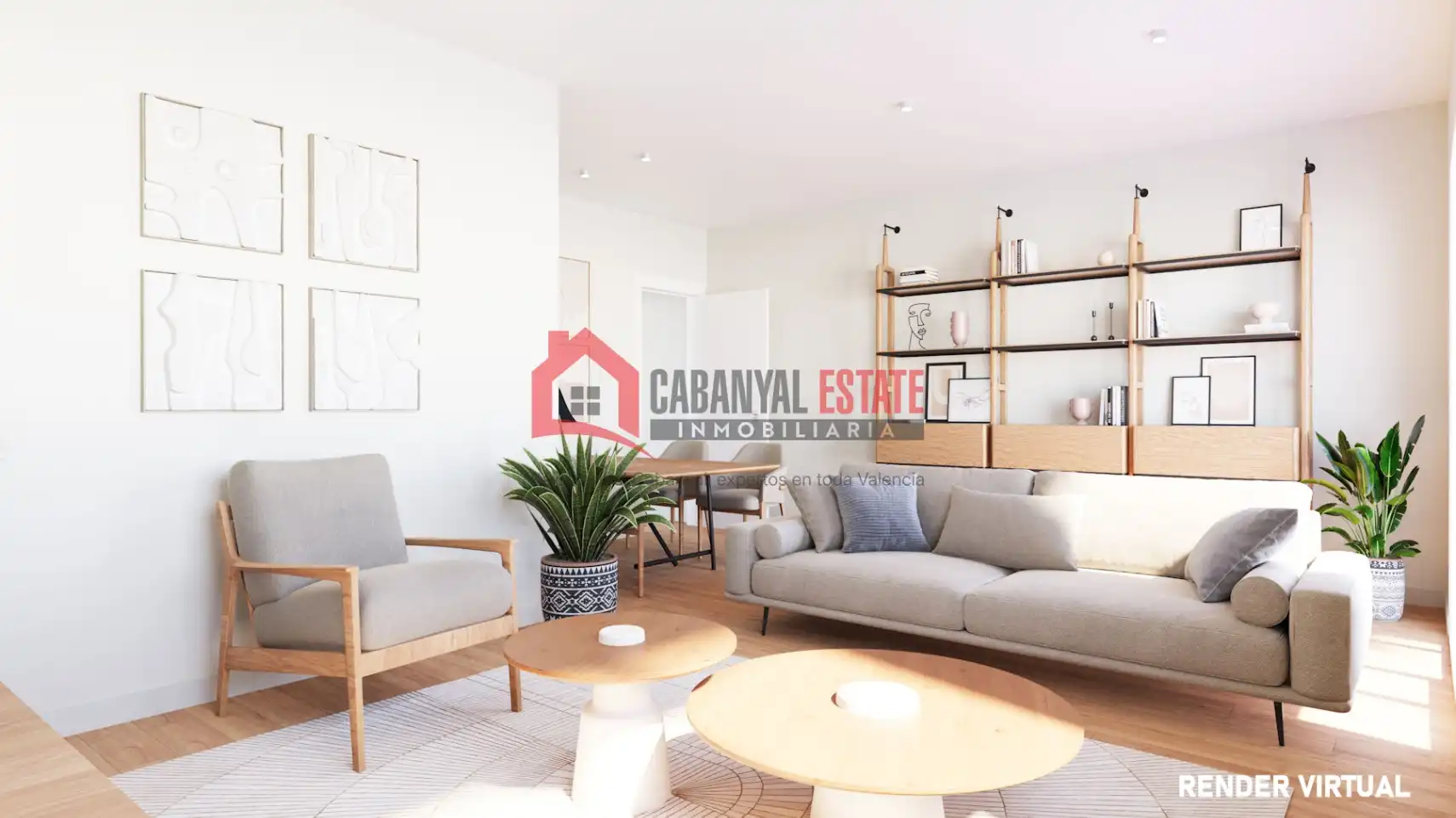 Sala d'estar de Apartament en venda en Valencia amb Aire condicionat, Terrassa i Moblat