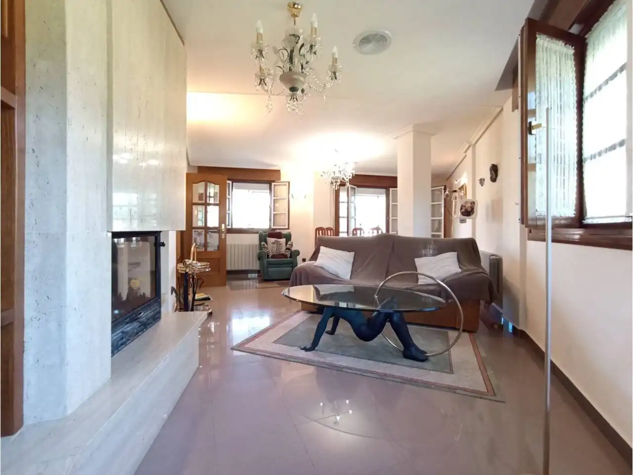 Sala de estar de Casa o chalet en venta en Cogollos con Calefacción, Jardín privado y Terraza