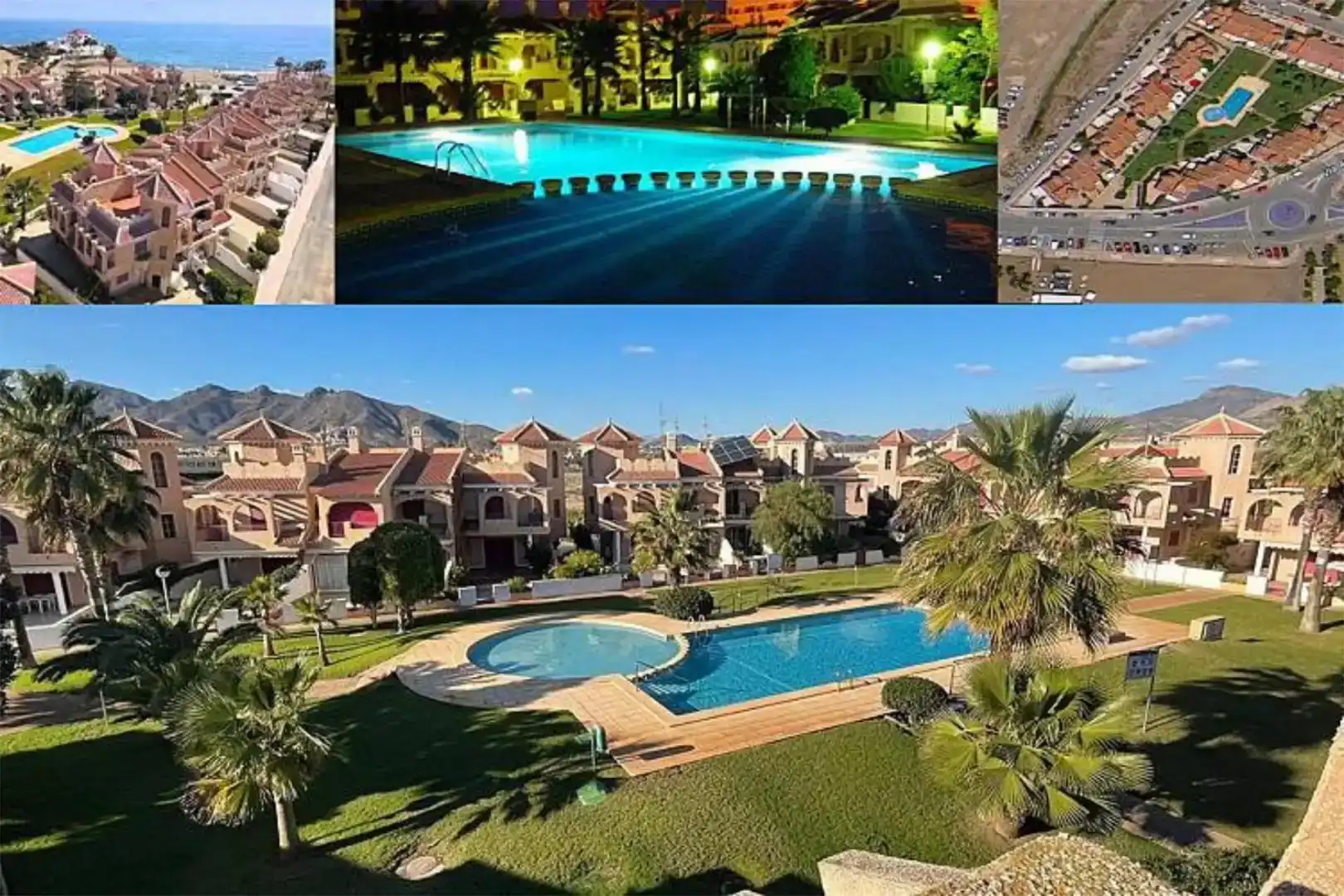Außenansicht von Maisonette zur Miete in Mazarrón mit Privatgarten, Schwimmbad und Möbliert