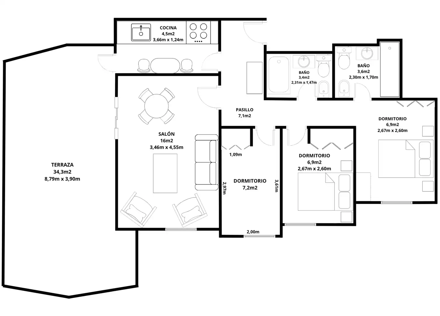 Apartamento con piscina en venta en Carrer Vila-real 14, imagen 37