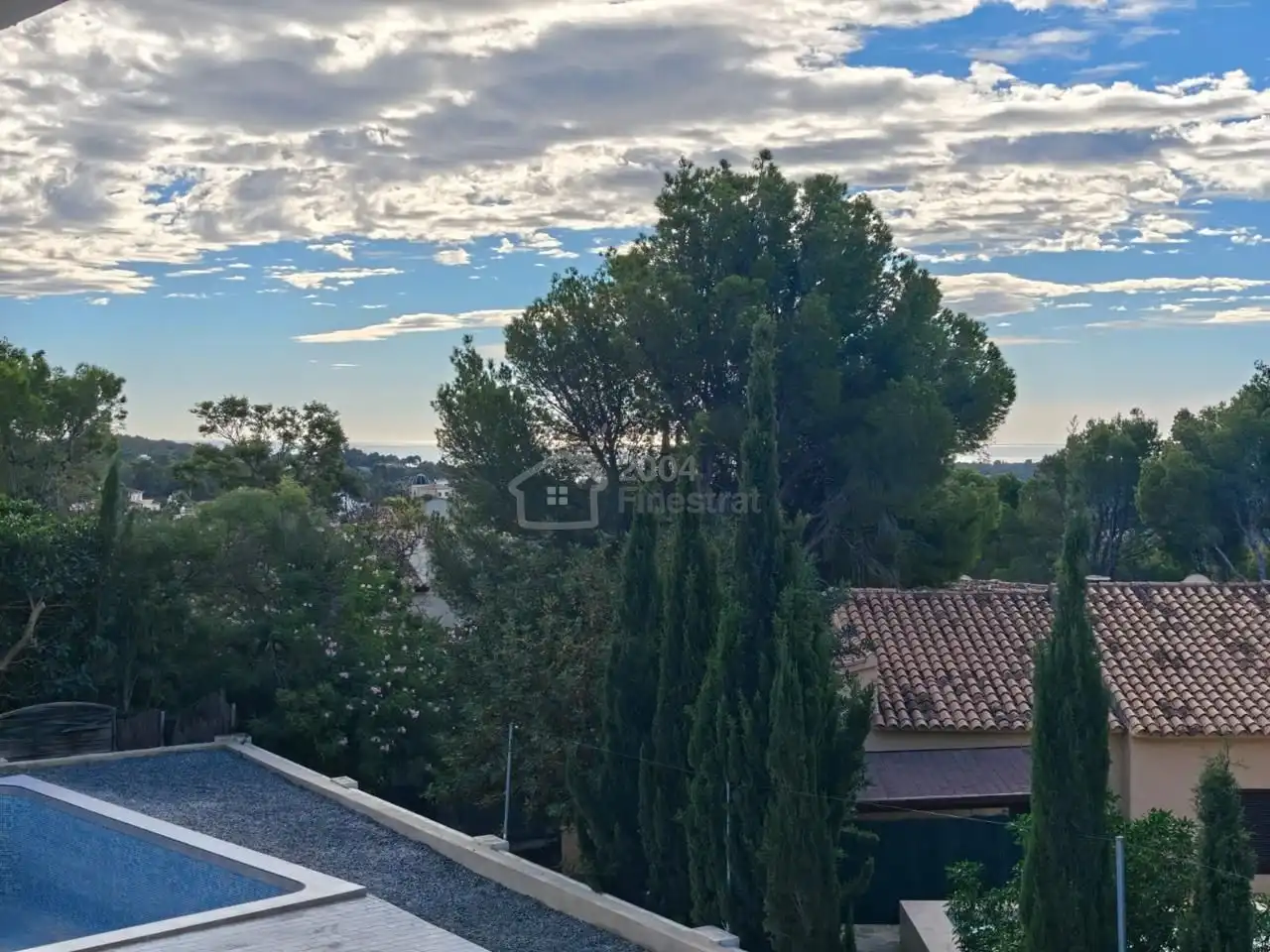 Vista exterior de Casa o chalet en venta en Altea con Jardín privado, Terraza y Piscina
