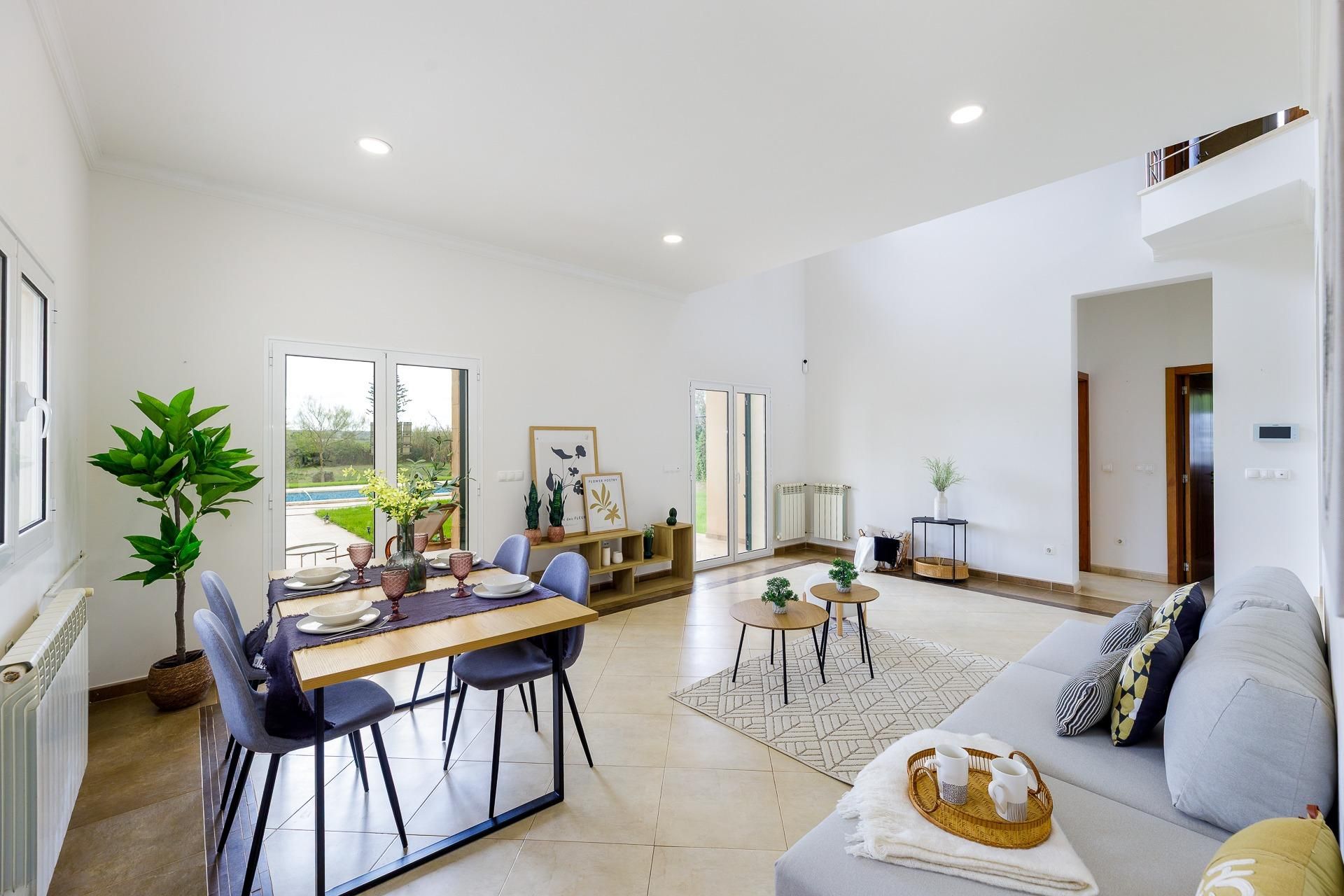 Sala d'estar de Finca rústica en venda en Sencelles amb Aire condicionat, Calefacció i Jardí privat
