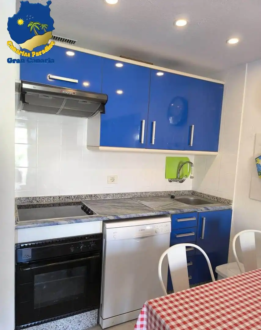 Cocina de Casa adosada en venta en Mogán con Jardín privado, Terraza y Amueblado