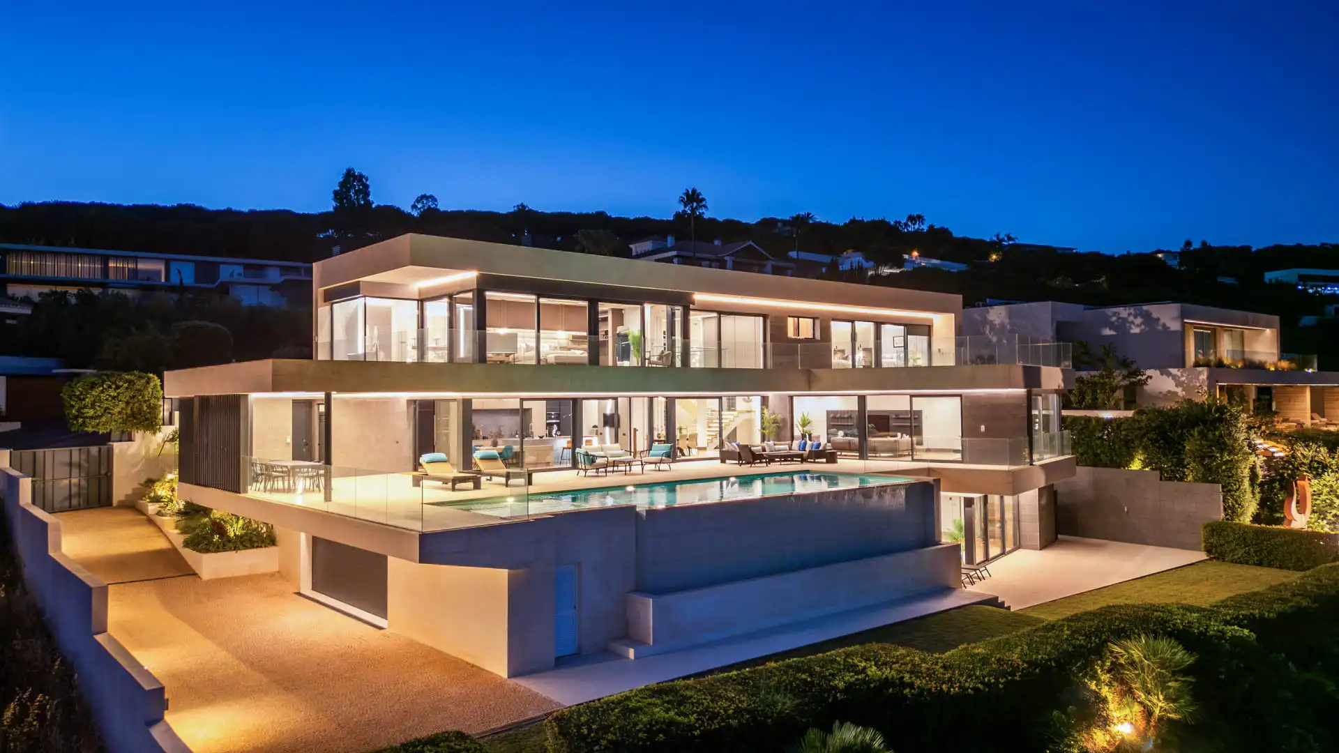 Vista exterior de Casa o chalet en venta en Sotogrande con Aire acondicionado, Calefacción y Jardín privado