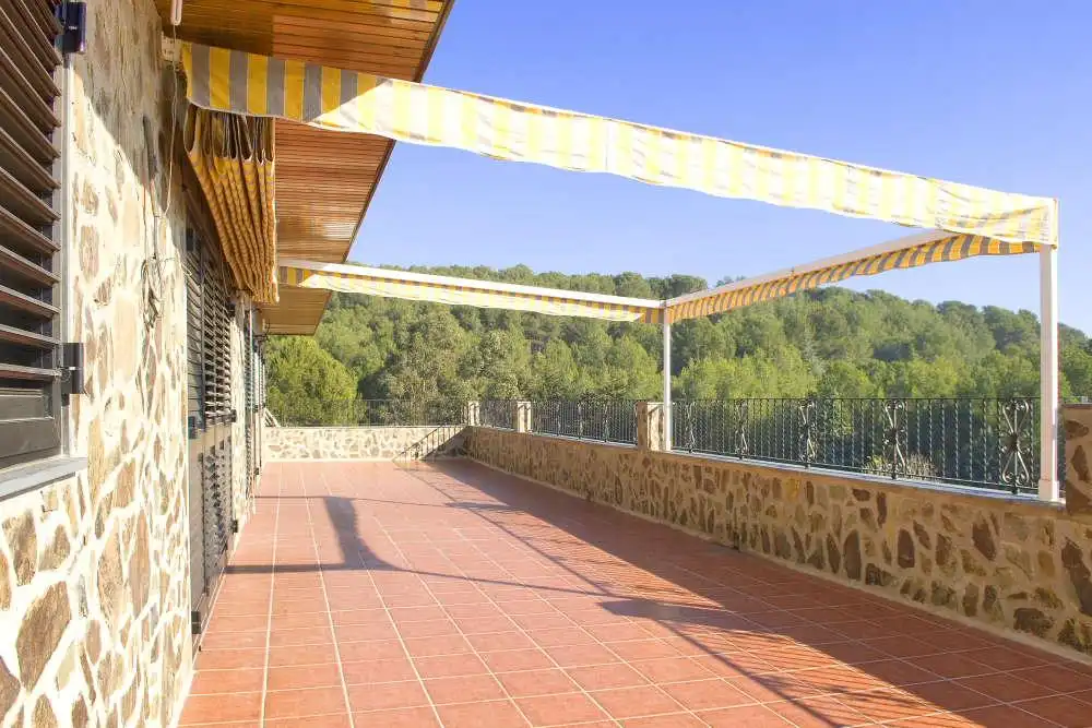 Terraza de Finca rústica en venta en Almoster con Calefacción, Terraza y Piscina