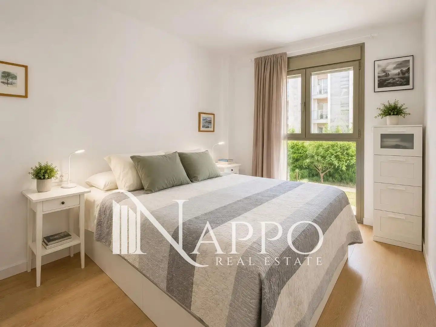Schlafzimmer von Wohnung zum Verkauf in  Palma de Mallorca mit Klimaanlage, Heizung und Terrasse