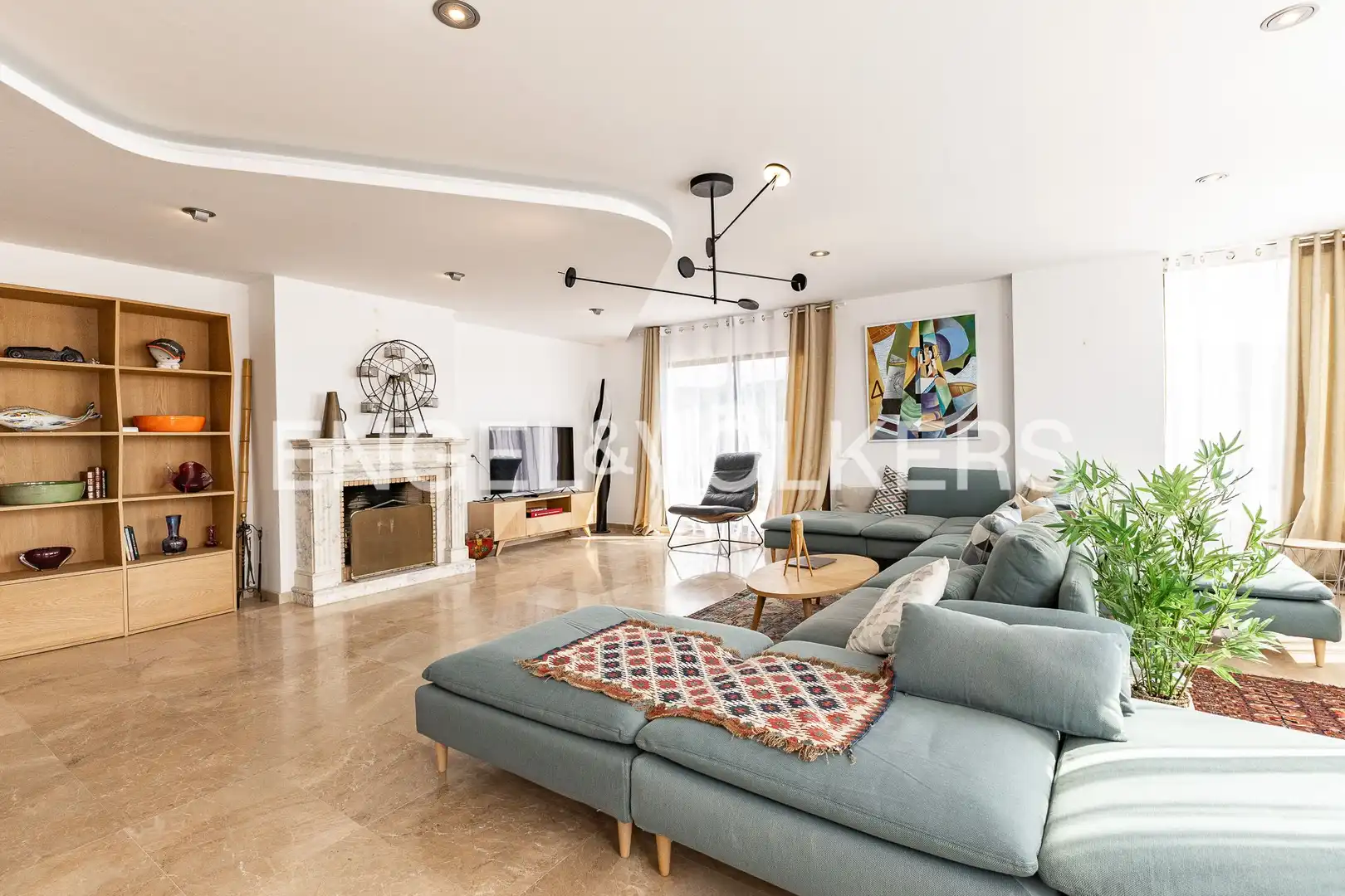 Living room of Houses for rent in Caldes d'Estrac  with Air Conditioner, Heating and Private garden