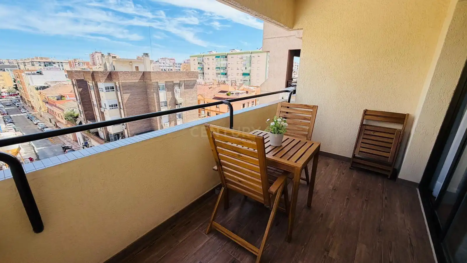 Balcony of Flat for rent in Málaga  with Air Conditioner, Oven and Washing machine
