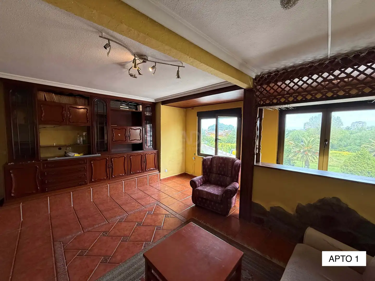 Wohnzimmer von Wohnung zum Verkauf in Castrillón mit Heizung und Terrasse