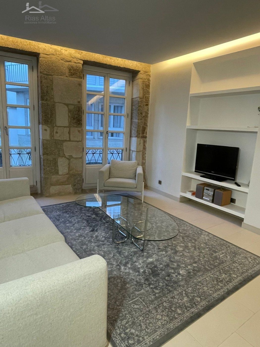 Living room of Flat for sale in A Coruña Capital   with Heating