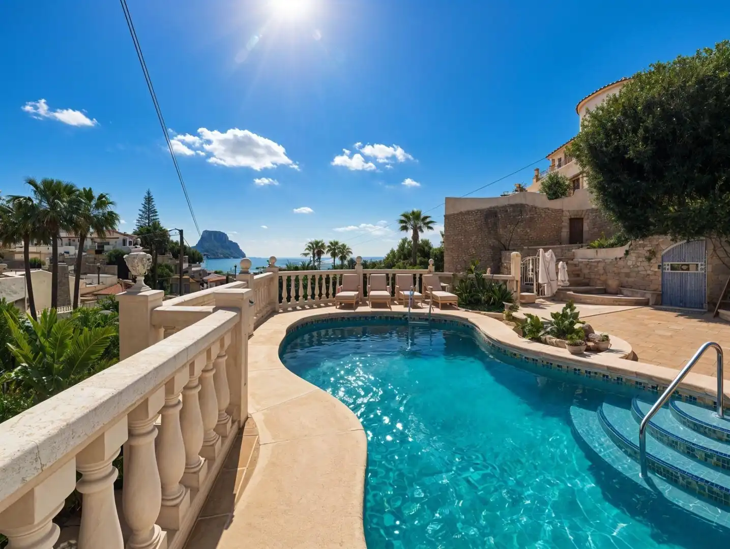 Piscina de Casa o chalet en venta en Calpe / Calp con Aire acondicionado, Calefacción y Jardín privado