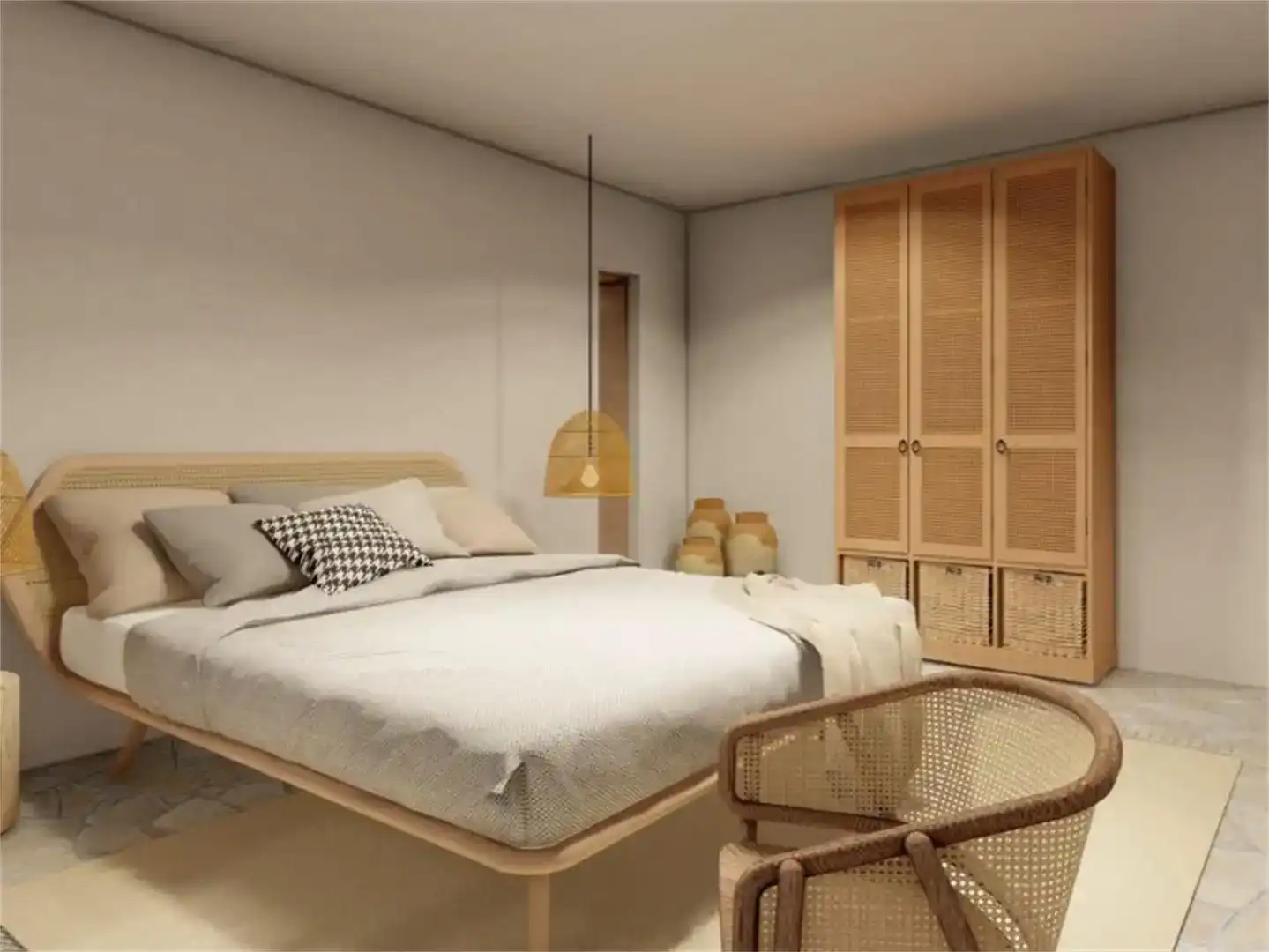 Bedroom of Flat for sale in La Oliva  with Private garden and Swimming Pool