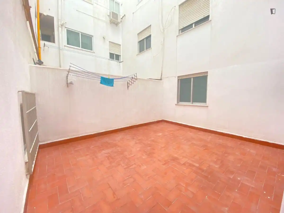 Balcony of Apartments for rent in Valencia  with Furnished, Oven and Washing machine