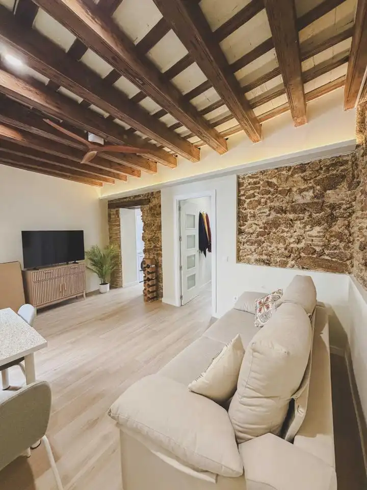 Sala d'estar de Apartament en venda en Cádiz amb Moblat