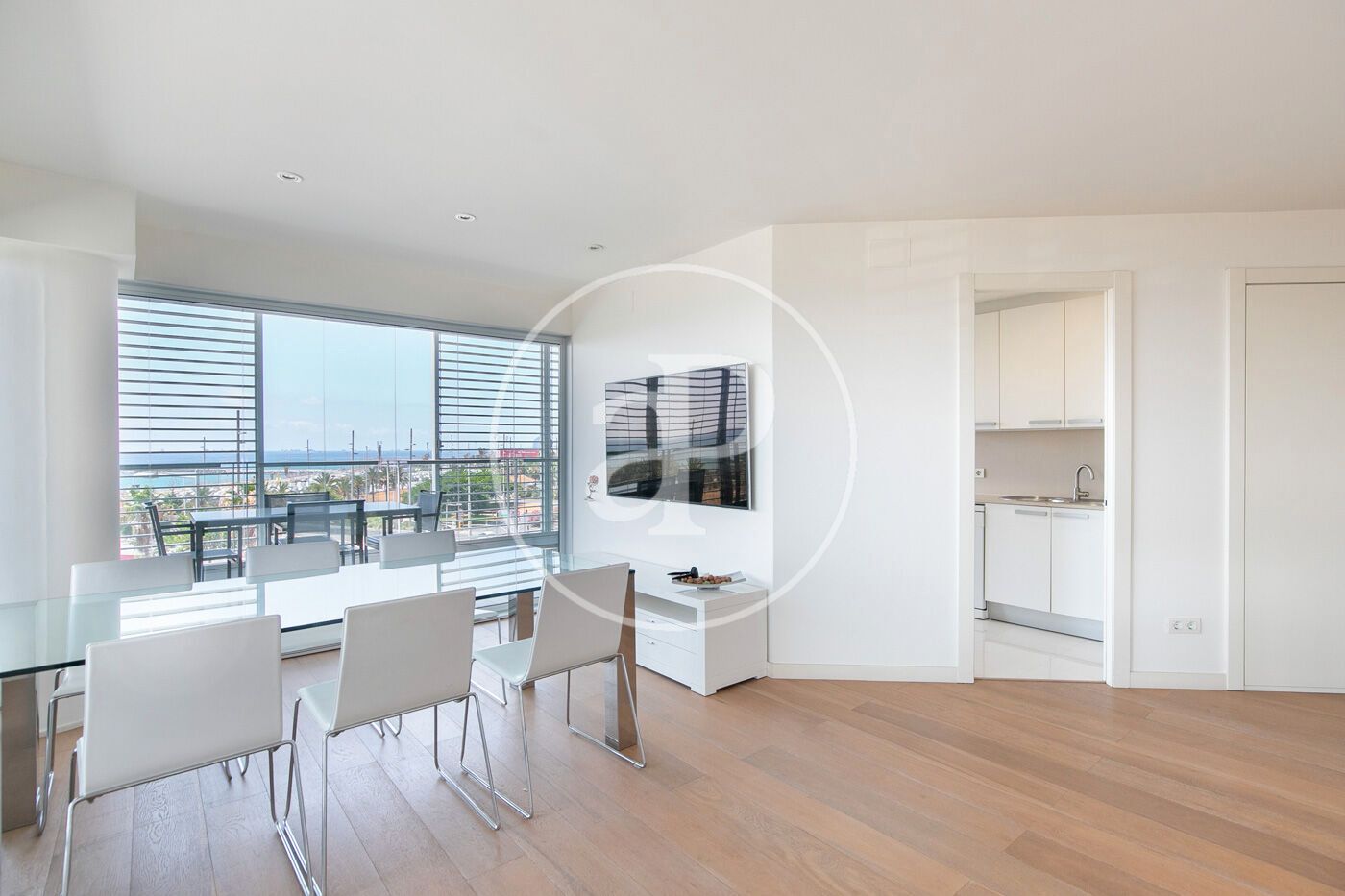 Living room of Flat to rent in  Barcelona Capital  with Air Conditioner, Heating and Terrace