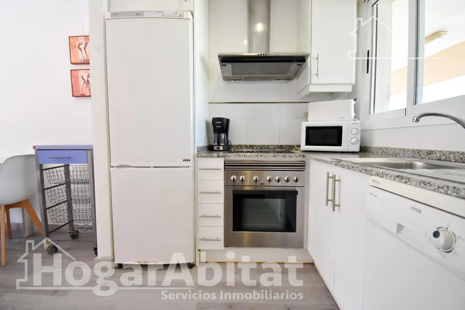 Kitchen of Flat for sale in Dénia  with Air Conditioner, Heating and Private garden