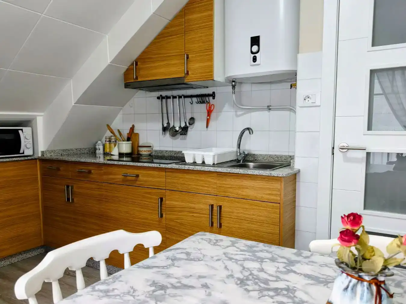 Küche von Wohnungen zur Miete in Cedeira mit Balkon