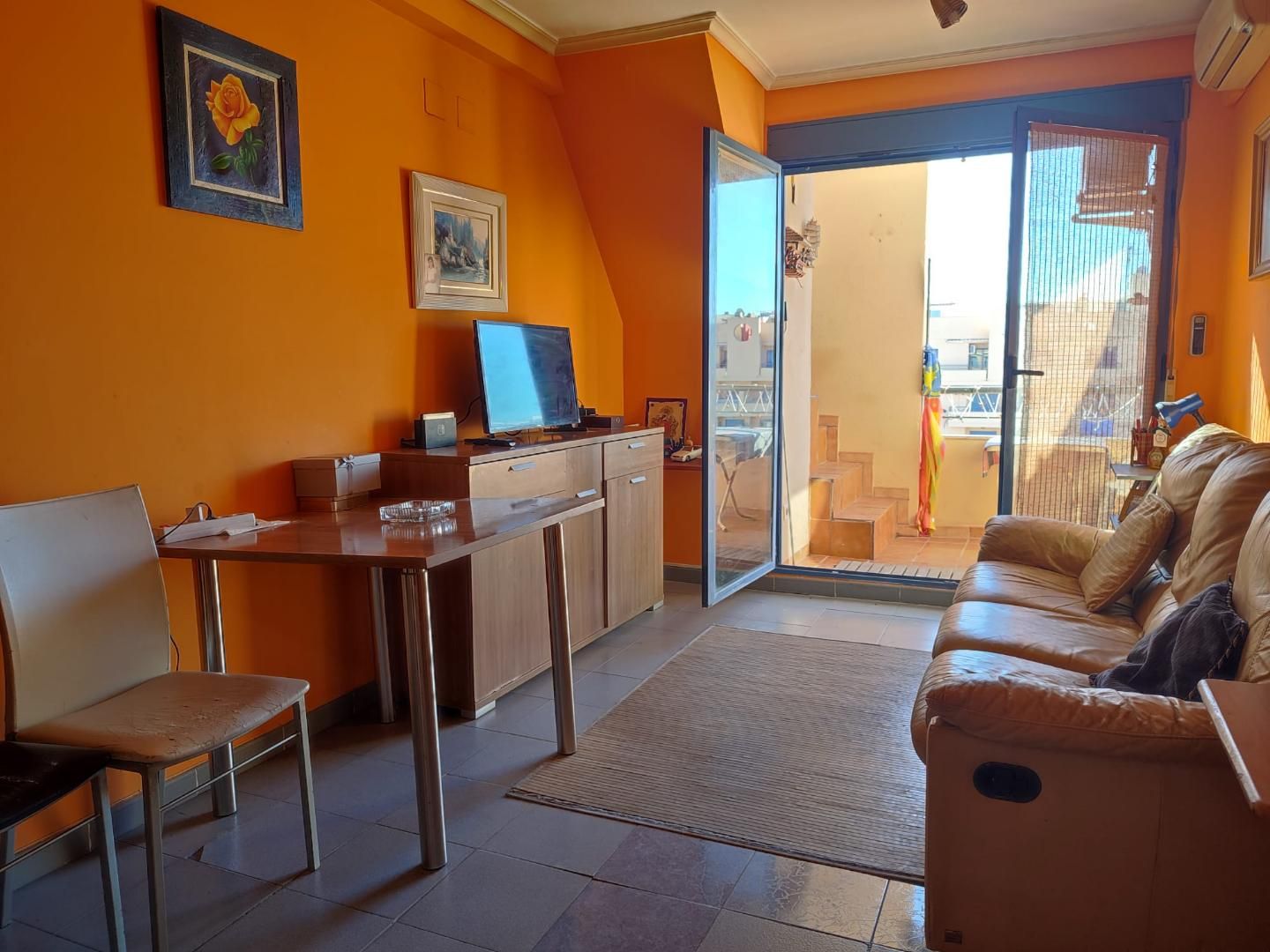 Sala de estar de Ático en venta en Canet d'En Berenguer con Terraza y Trastero