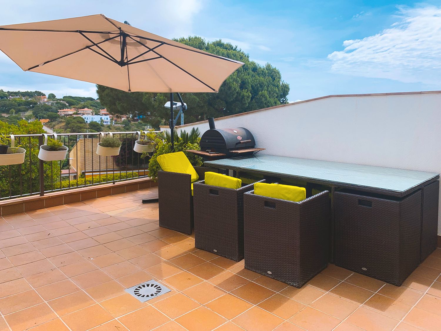 Terrassa de Casa adosada de lloguer en Sant Pol de Mar amb Calefacció, Jardí privat i Parquet