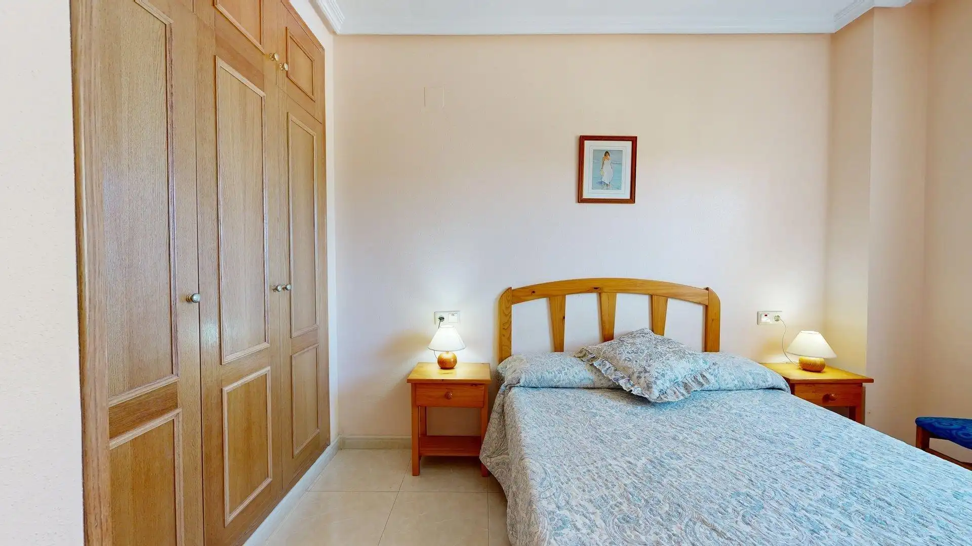 Dormitori de Apartament en venda en Elche / Elx amb Aire condicionat, Terrassa i Moblat