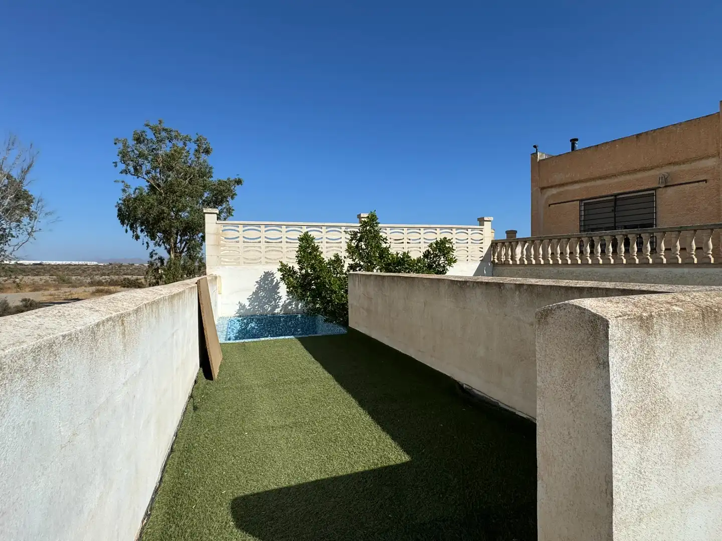 Terrasse von Haus oder Chalet zur Miete in Almería mit Privatgarten, Terrasse und Schwimmbad