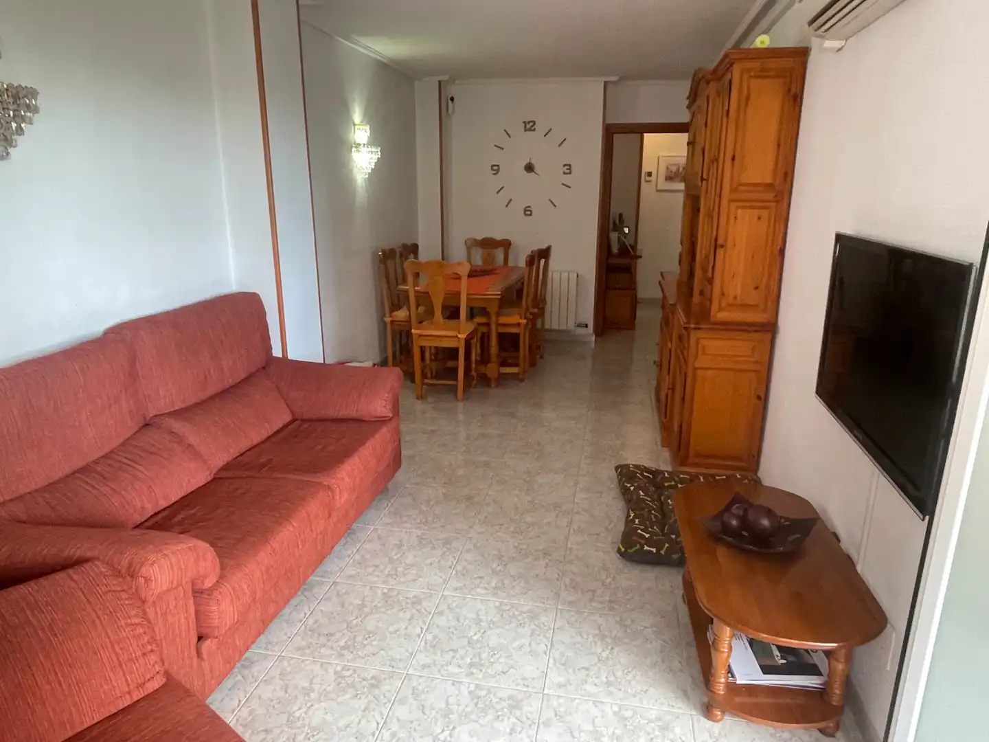 Sala de estar de Piso en venta en Pineda de Mar con Calefacción, Amueblado y Horno