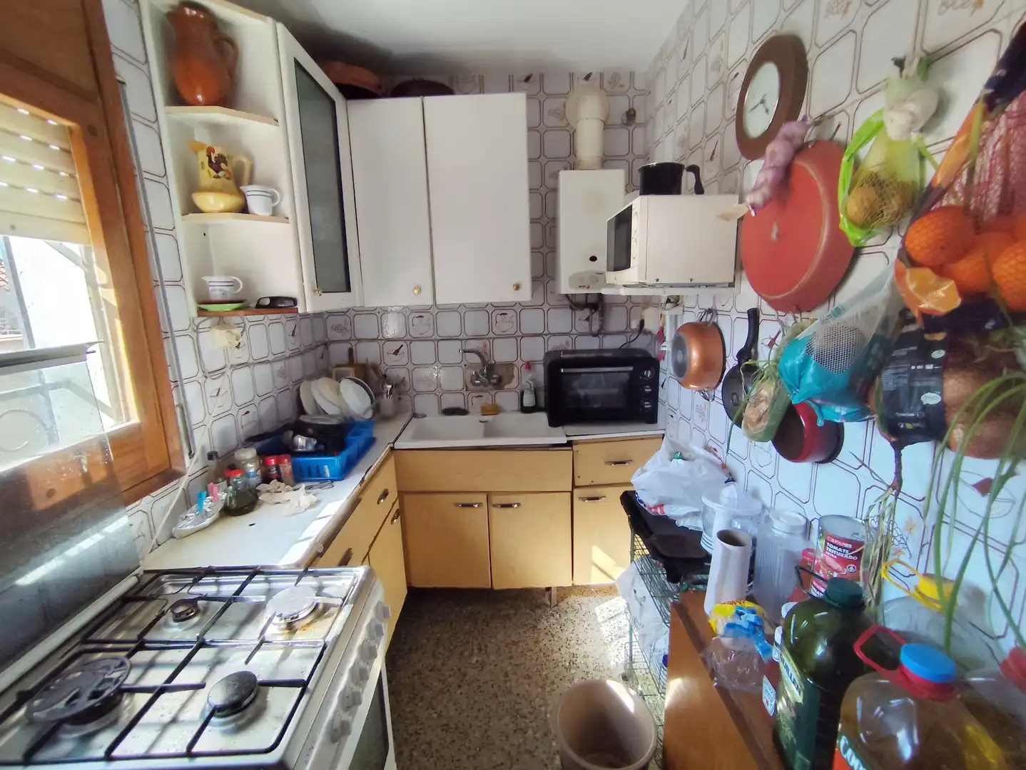 Cocina de Finca rústica en venta en Pontils con Terraza, Piscina y Amueblado