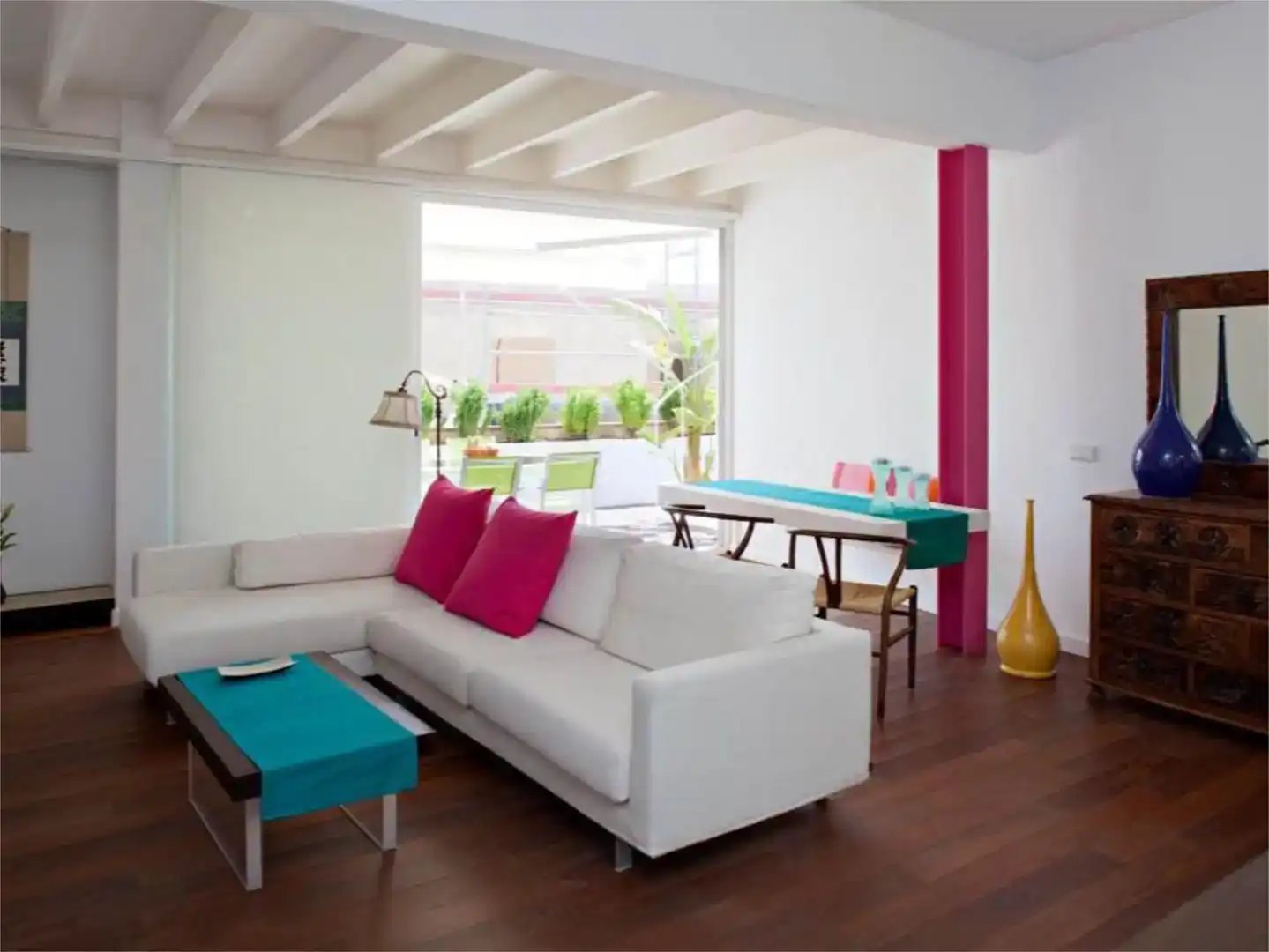 Sala de estar de Dúplex de alquiler en Sevilla con Aire acondicionado y Parquet