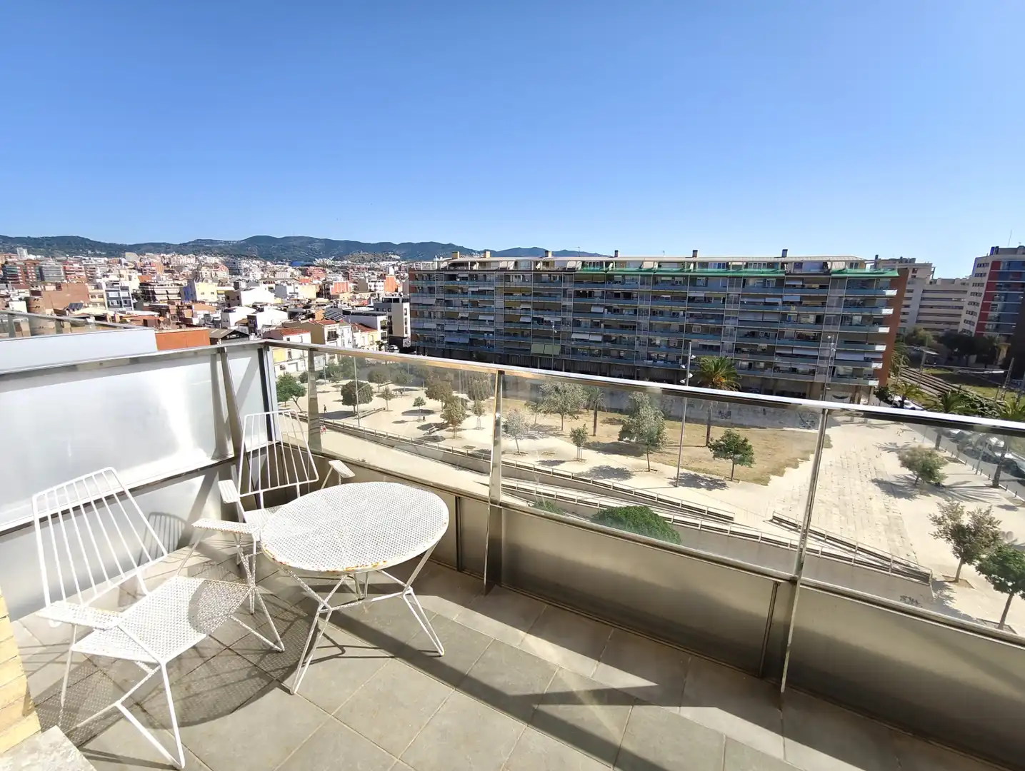 Terrassa de Àtic de lloguer en Badalona amb Aire condicionat, Calefacció i Parquet