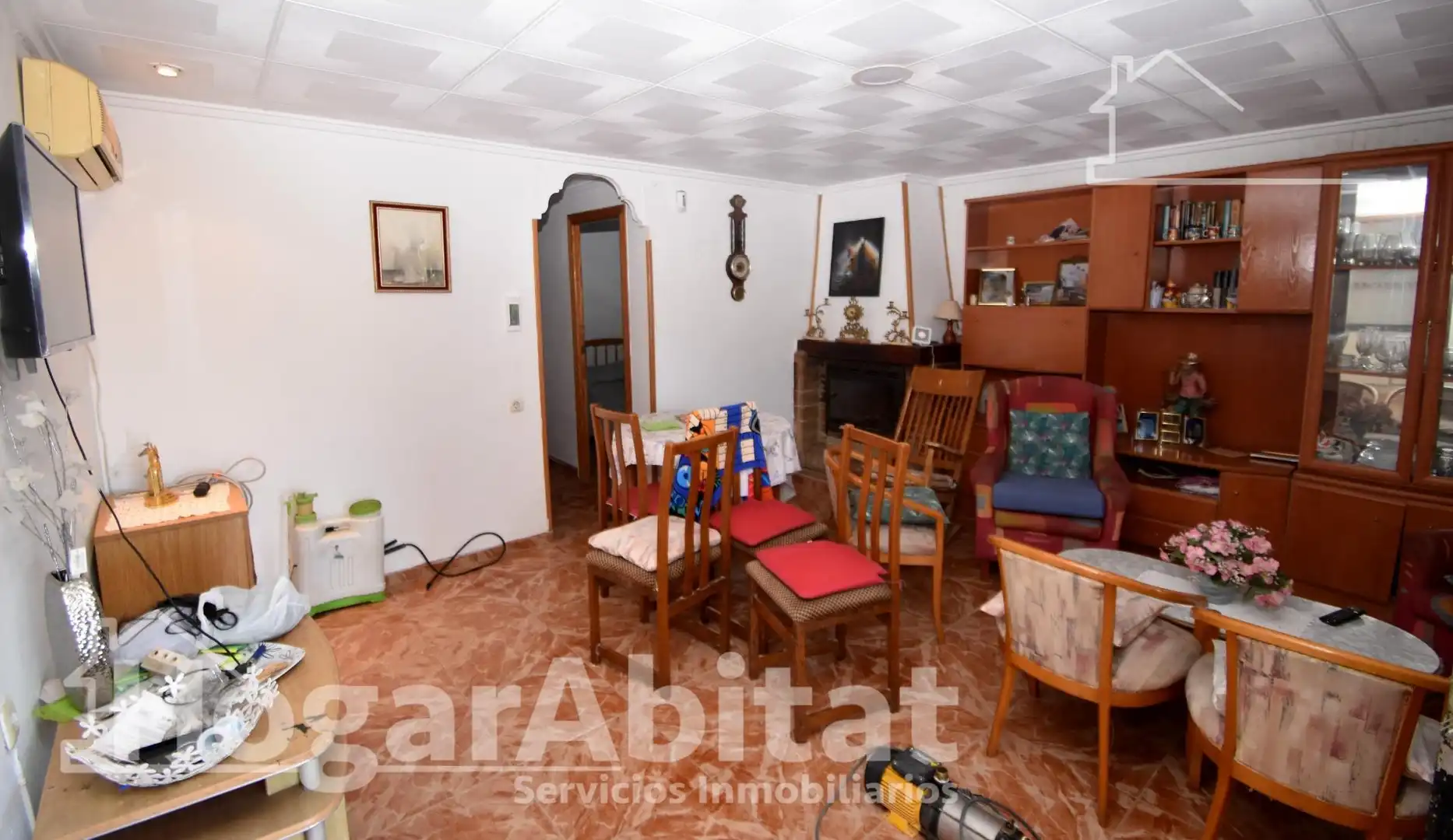 Sala de estar de Casa o chalet en venta en Sueca con Aire acondicionado, Jardín privado y Terraza