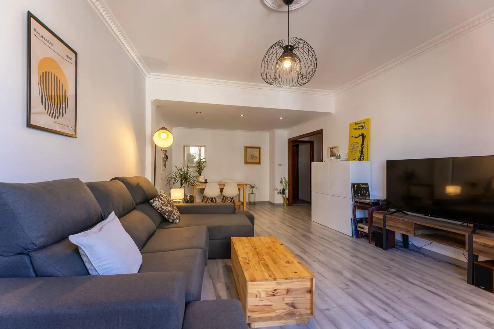 Sala de estar de Casa o chalet en venta en Moaña con Terraza y Balcón