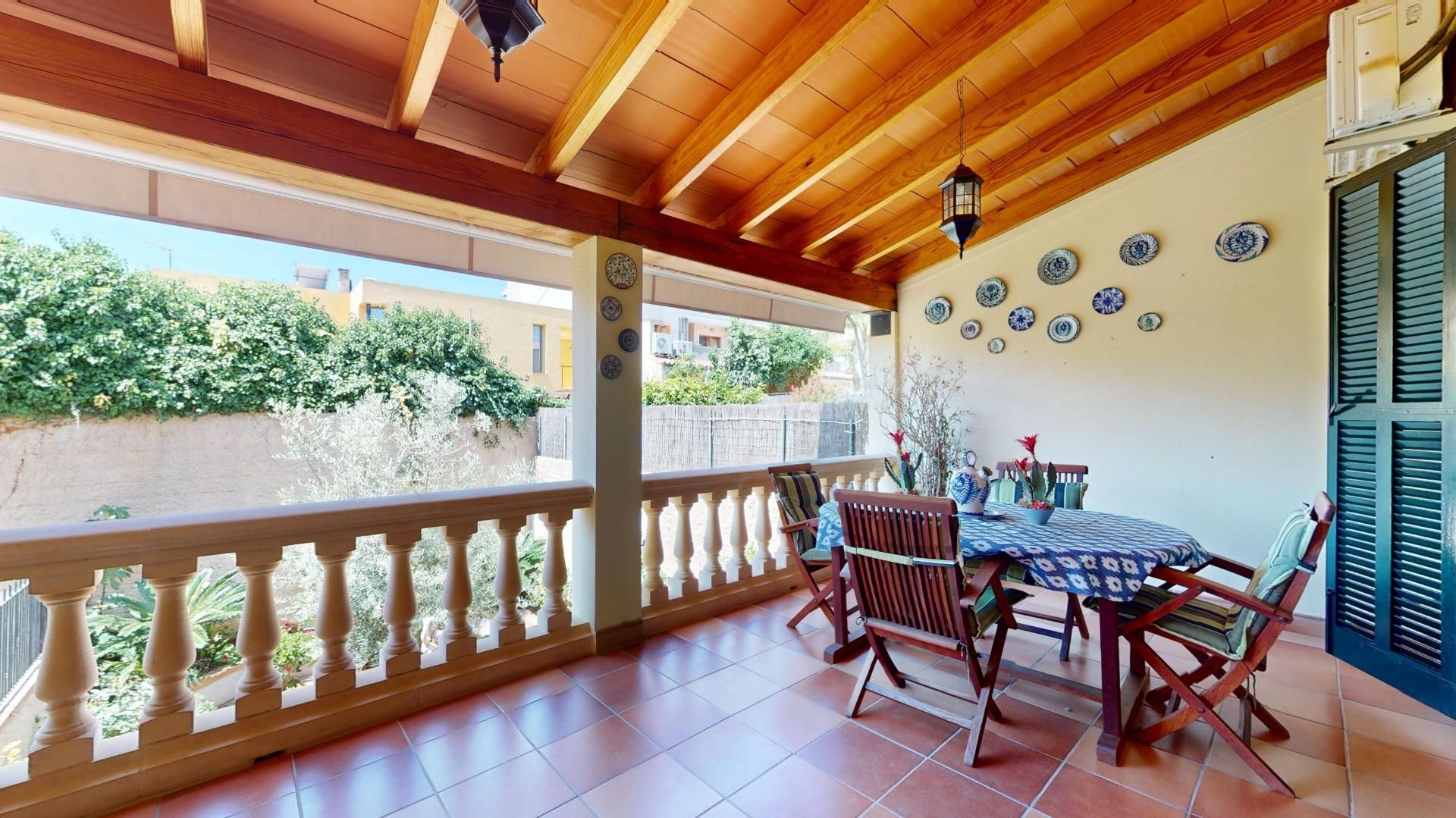 Terrace of Single-family semi-detached for sale in Lloseta  with Air Conditioner, Private garden and Terrace
