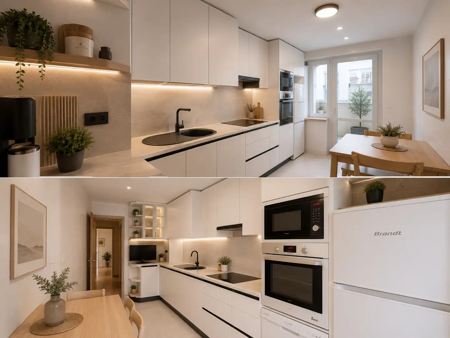 Cocina de Piso en venta en A Coruña Capital  con Calefacción, Parquet y Terraza