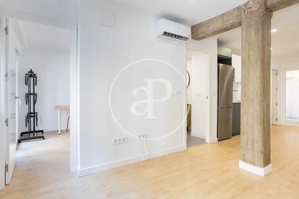 Wohnung zur Miete in Valencia mit Klimaanlage, Heizung und Terrasse