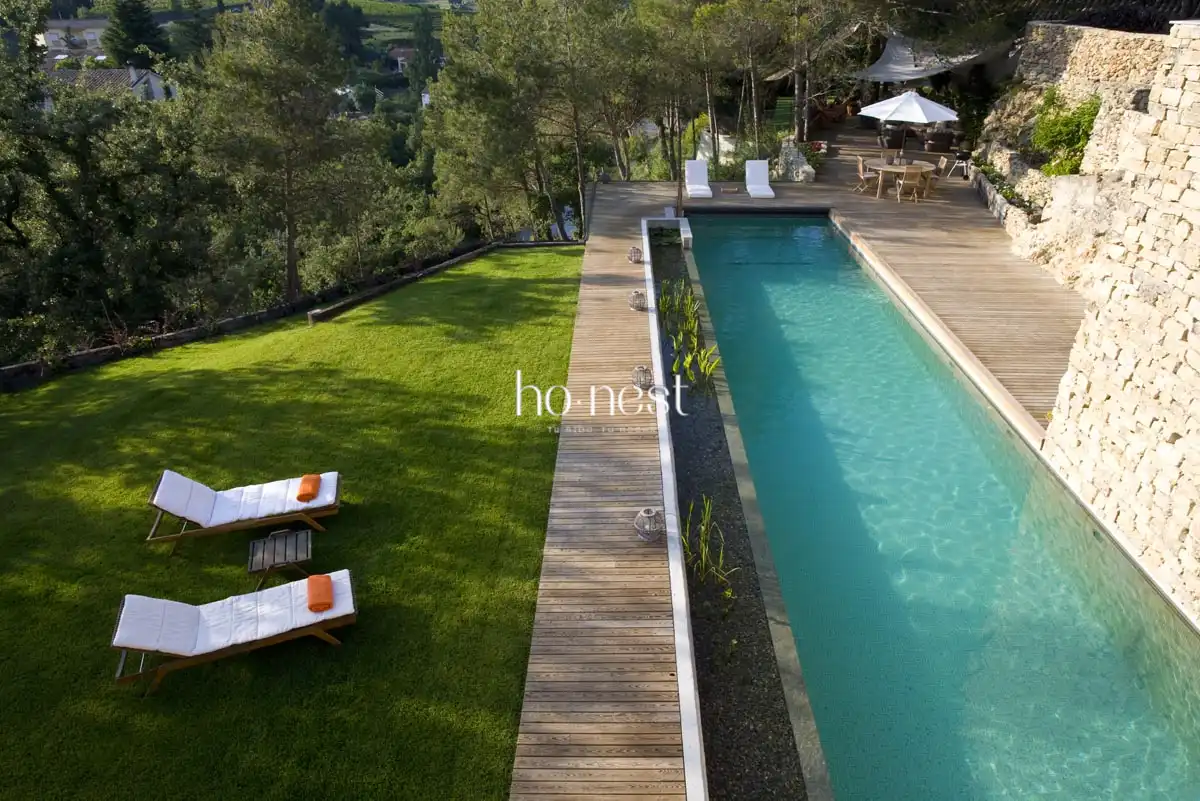 Terrassa de Casa o xalet en venda en Pontons amb Calefacció, Jardí privat i Piscina