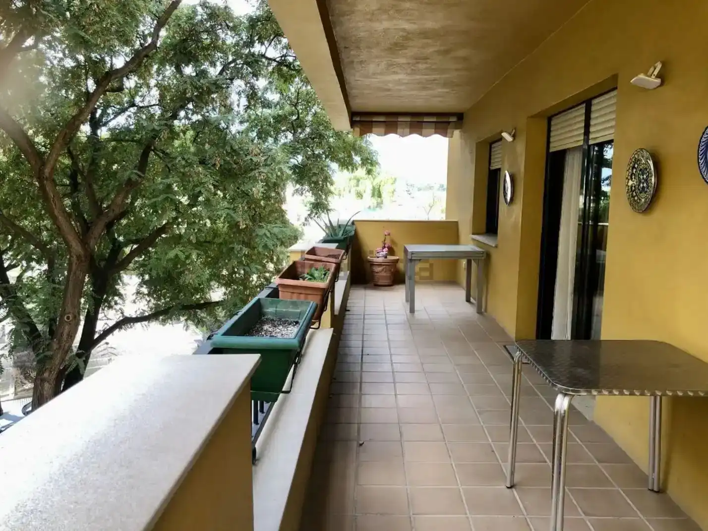 Terrace of Flat for sale in Estepona  with Air Conditioner, Swimming Pool and Balcony
