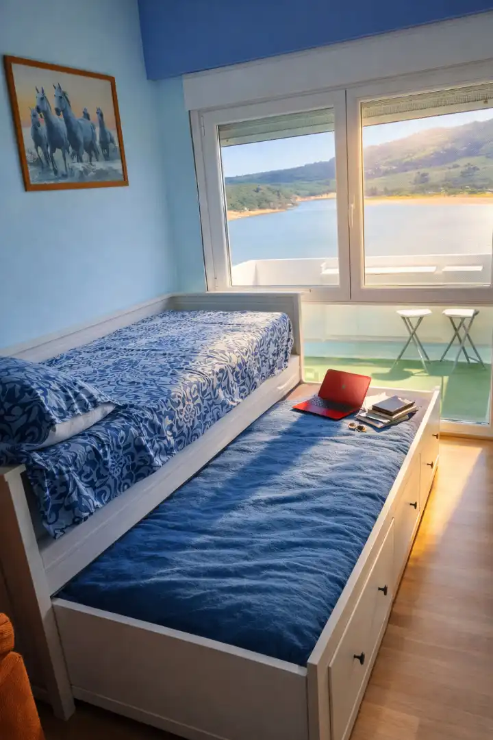 Bedroom of Flat for rent in Miengo  with Heating, Terrace and Furnished