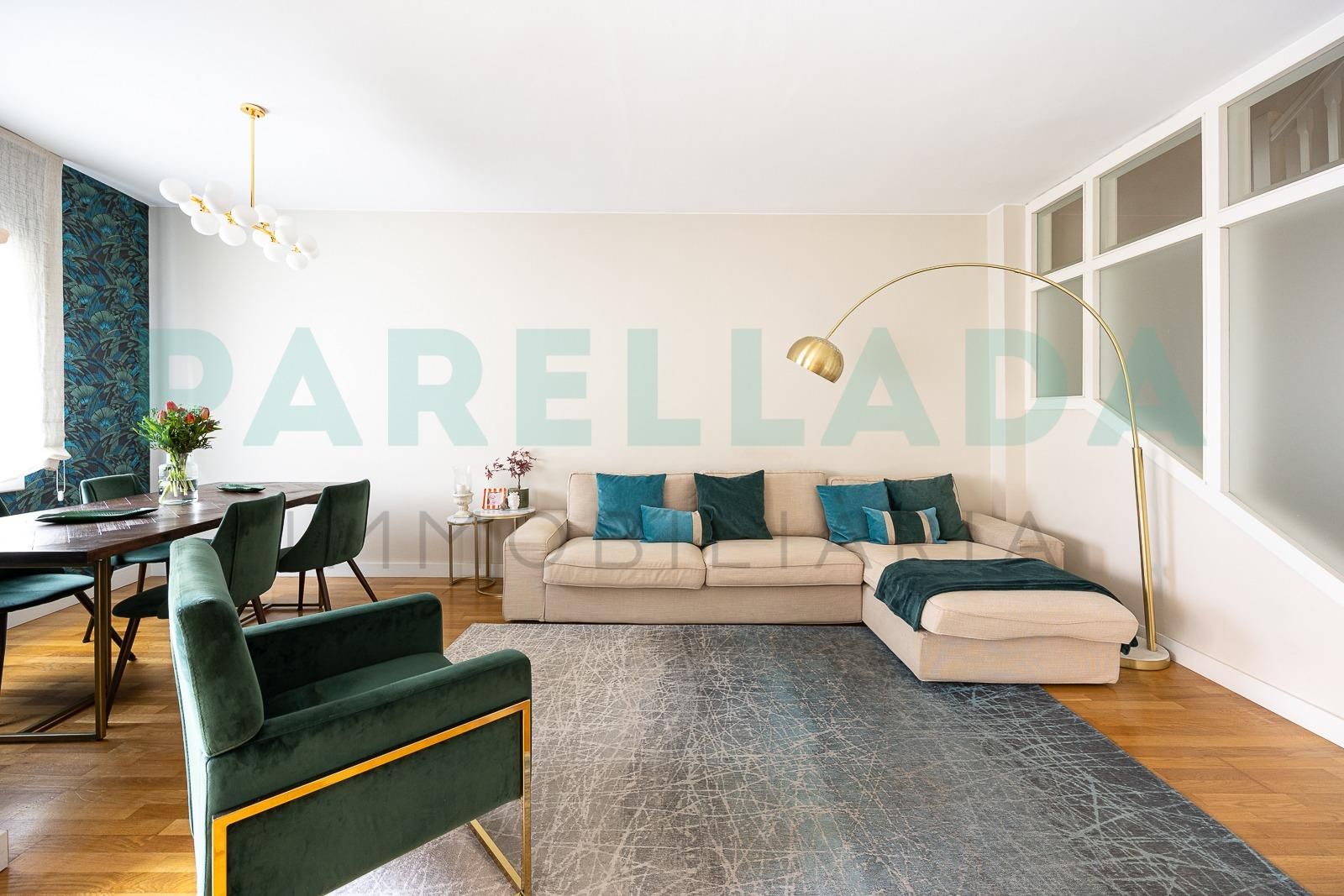 Living room of Single-family semi-detached for sale in Montgat  with Air Conditioner, Heating and Parquet flooring