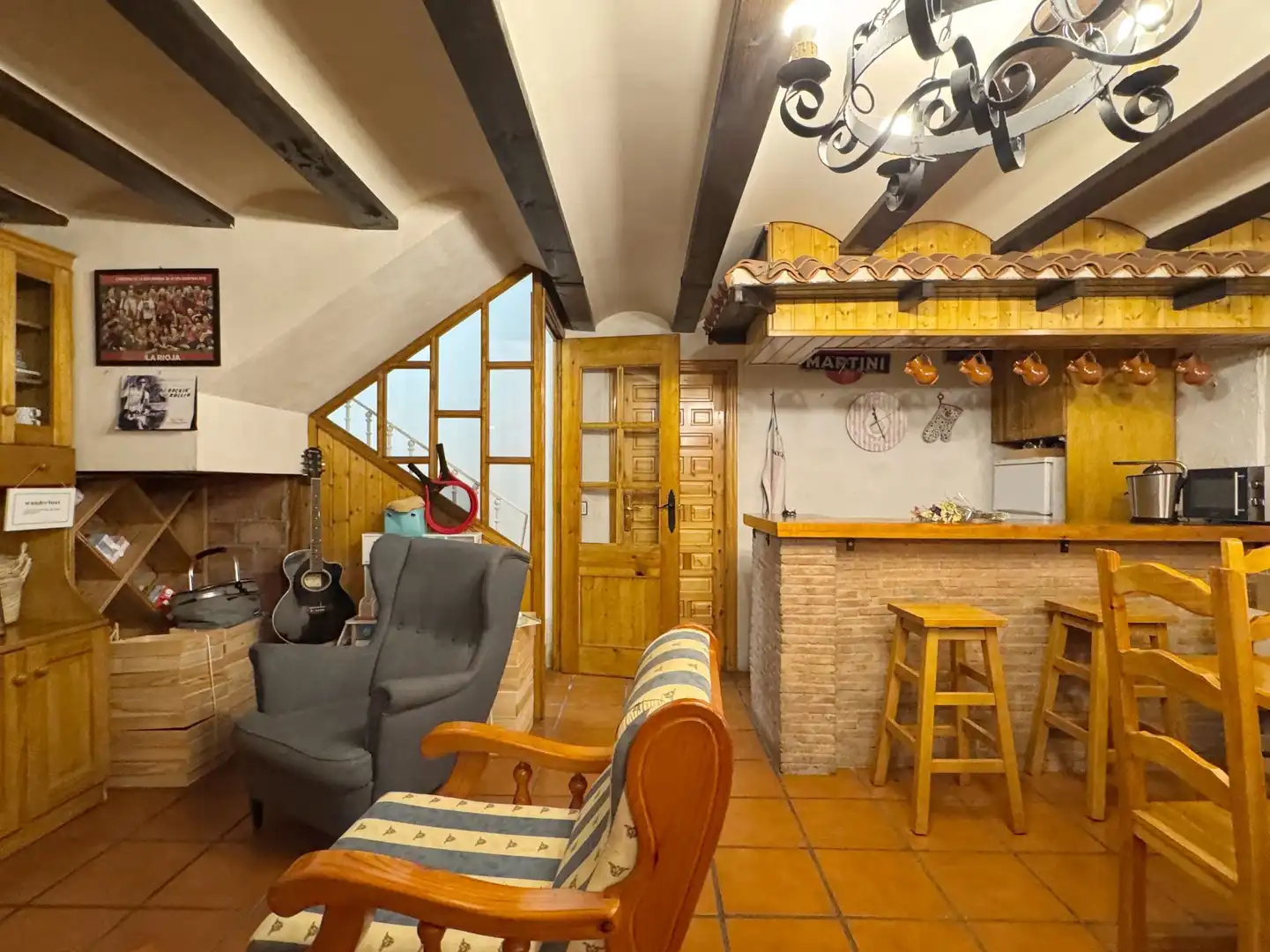 Cocina de Casa adosada en venta en Lardero con Aire acondicionado, Calefacción y Jardín privado