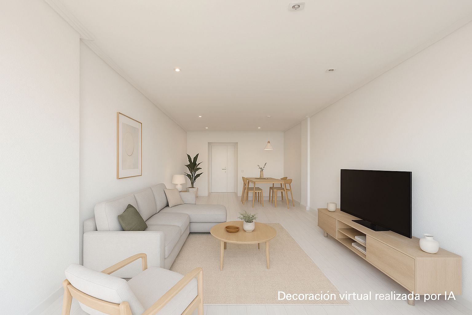 Sala de estar de Piso en venta en  Madrid Capital con Calefacción y Amueblado