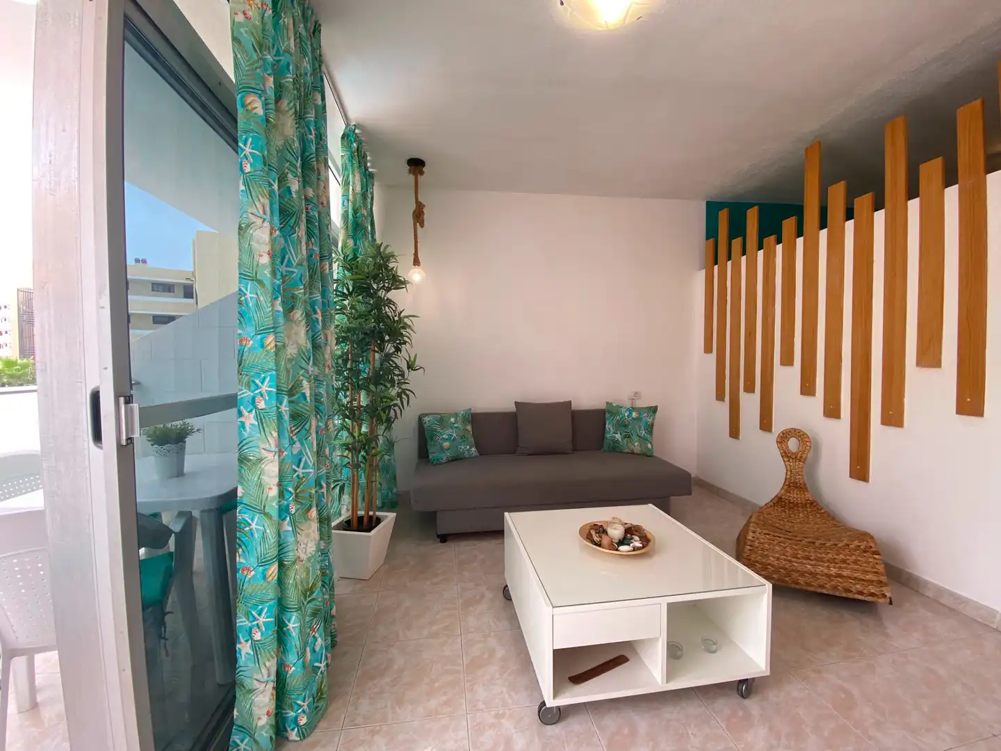 Living room of Flat for sale in San Bartolomé de Tirajana  with Private garden, Terrace and Furnished