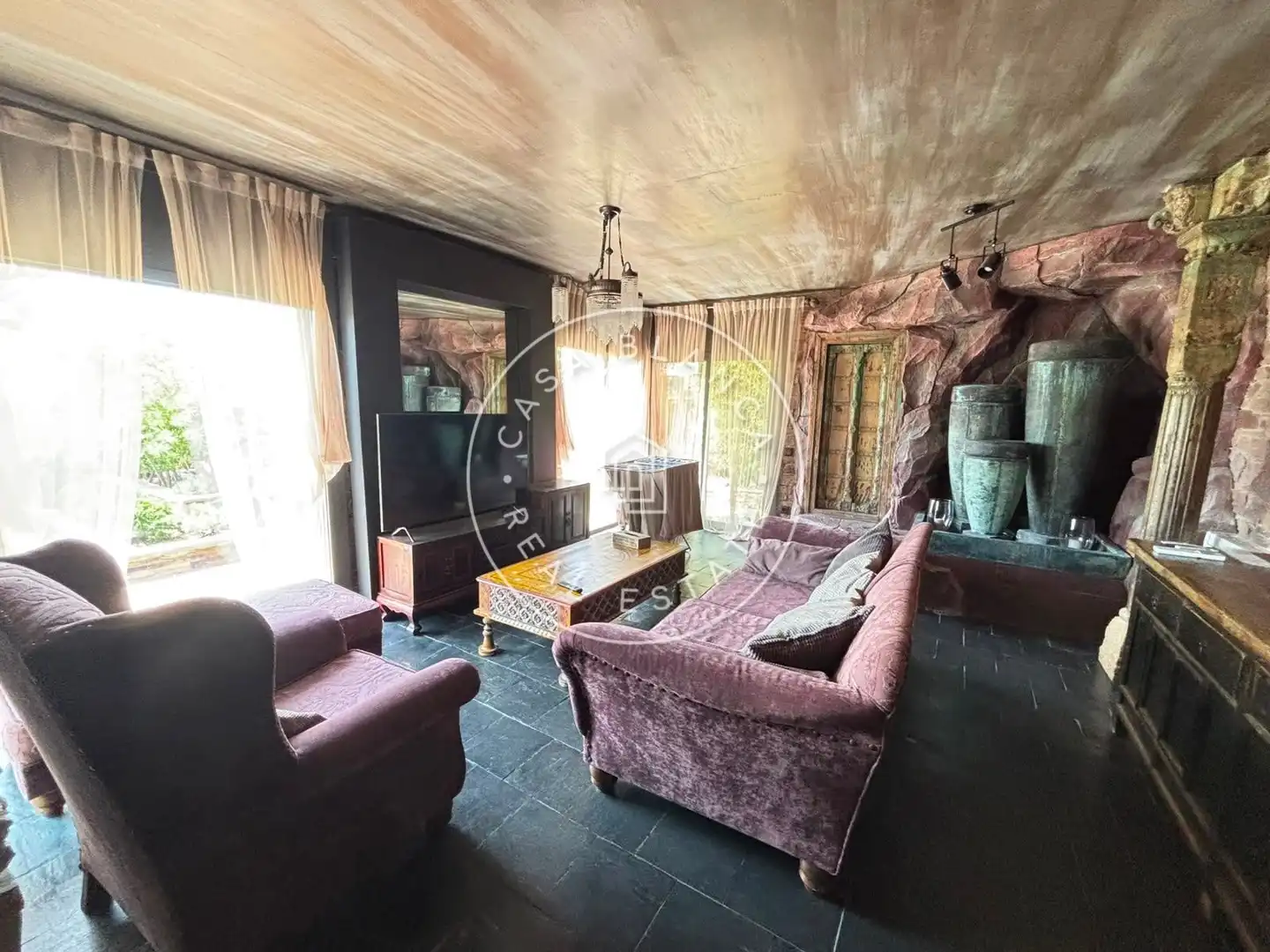 Sala de estar de Casa o chalet en venta en Lloret de Mar con Aire acondicionado, Calefacción y Jardín privado