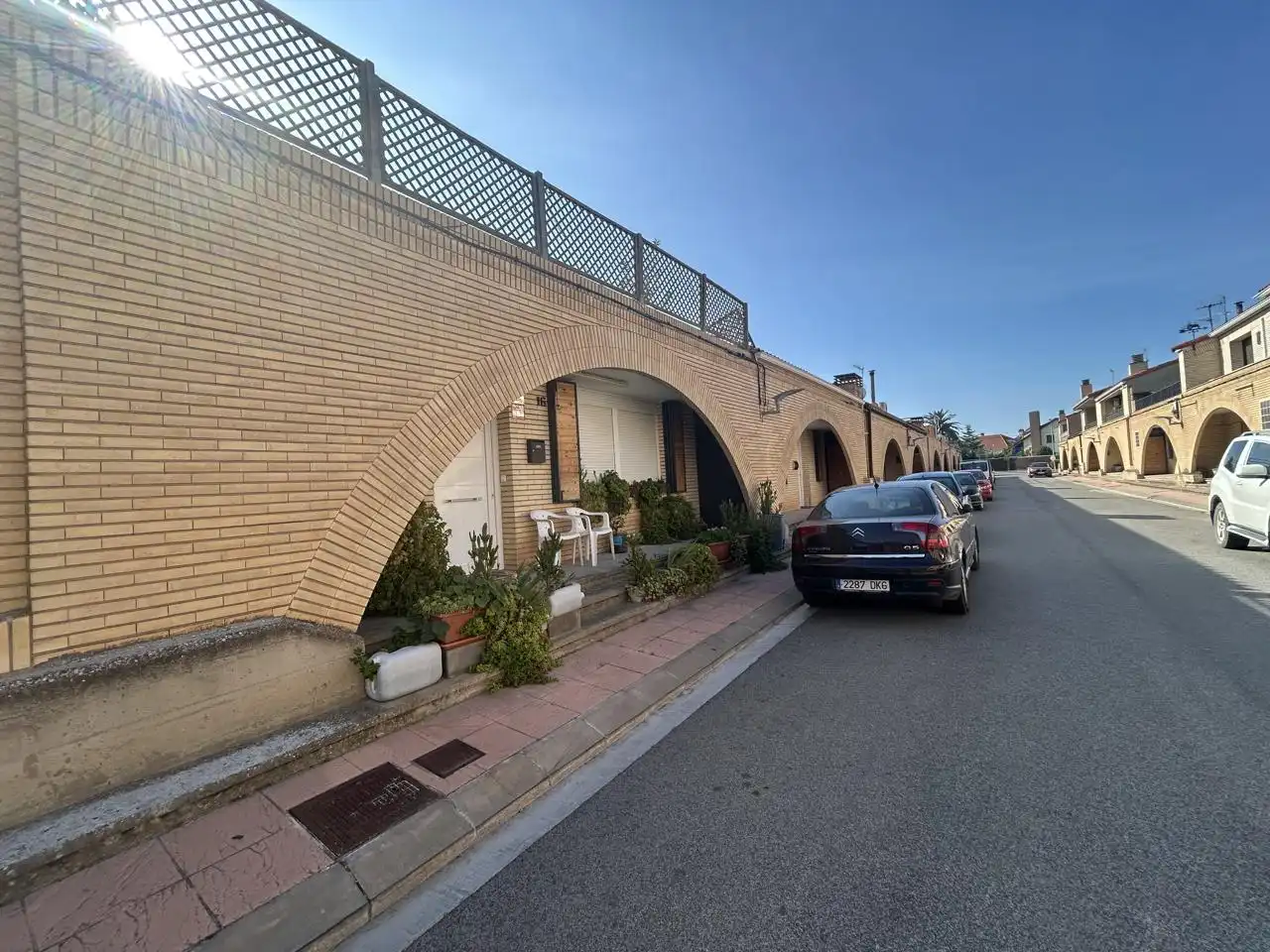 Vista exterior de Casa o xalet en venda en Fontellas amb Calefacció, Terrassa i Traster