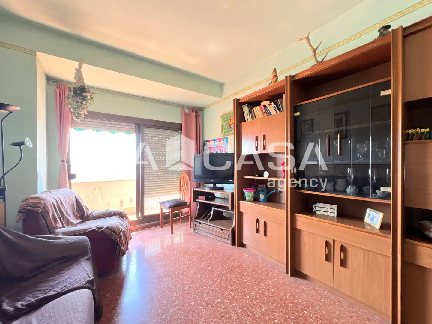Wohnzimmer von Dachboden zum Verkauf in Badalona mit Balkon