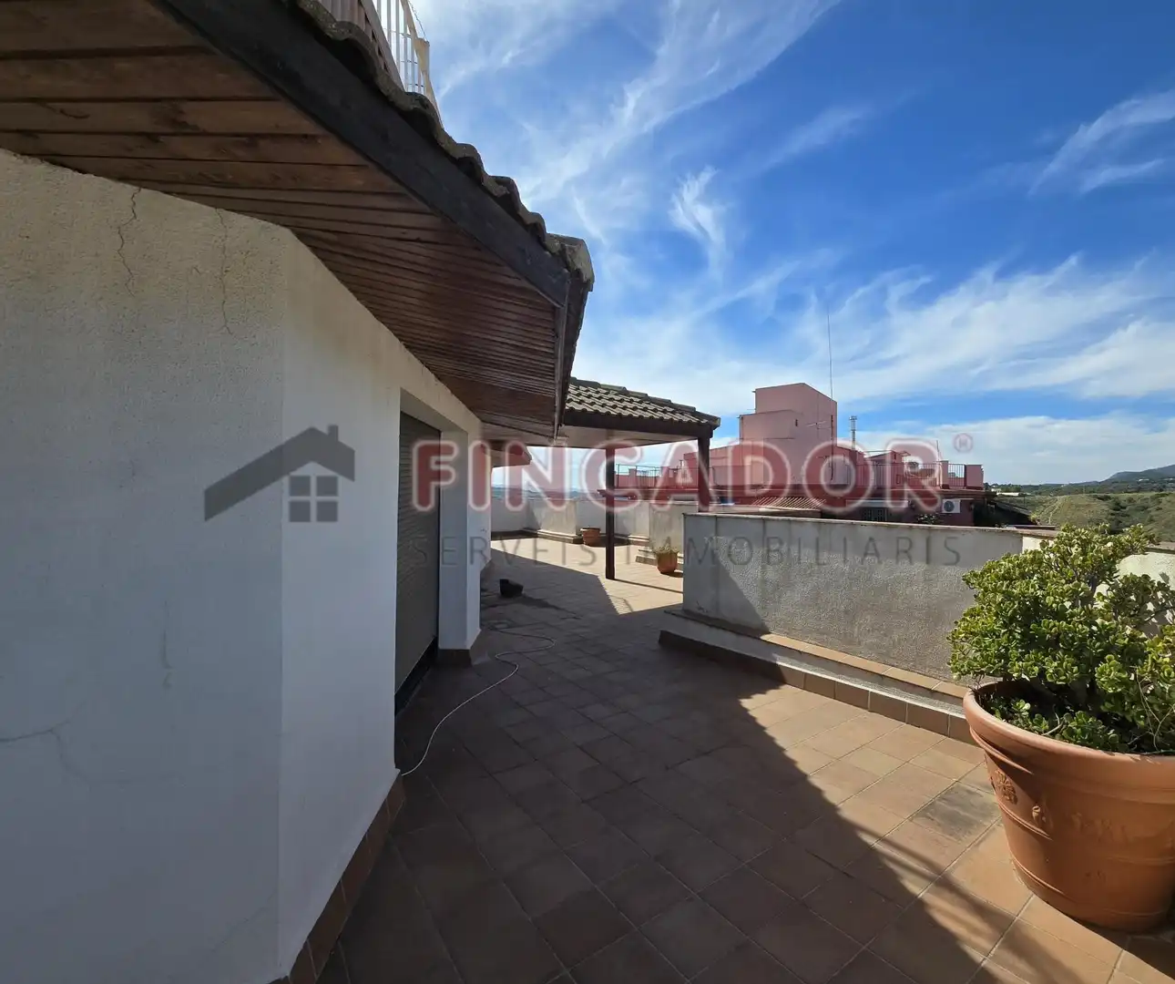 Terrasse von Dachboden zum Verkauf in Terrassa mit Heizung und Terrasse