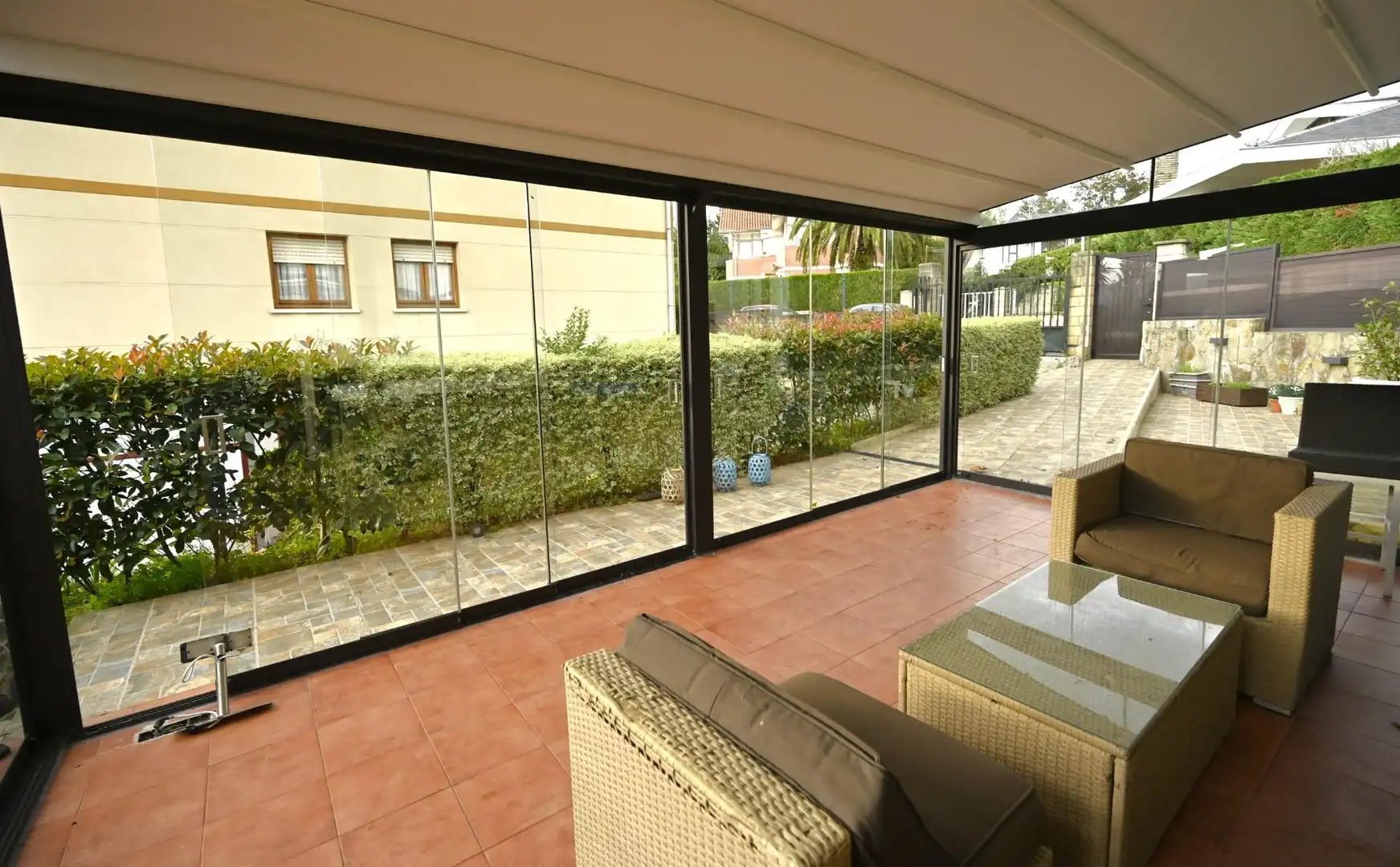 Terraza de Casa adosada en venta en Loiu con Aire acondicionado, Calefacción y Jardín privado