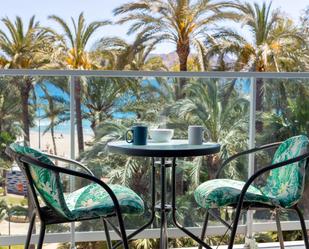 Terrassa de Apartament de lloguer en Benidorm amb Aire condicionat, Jardí privat i Terrassa