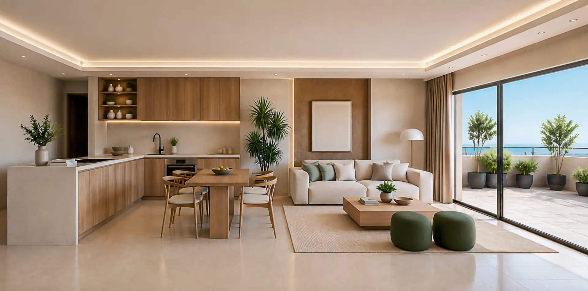 Sala de estar de Ático en venta en Torremolinos con Aire acondicionado, Terraza y Piscina